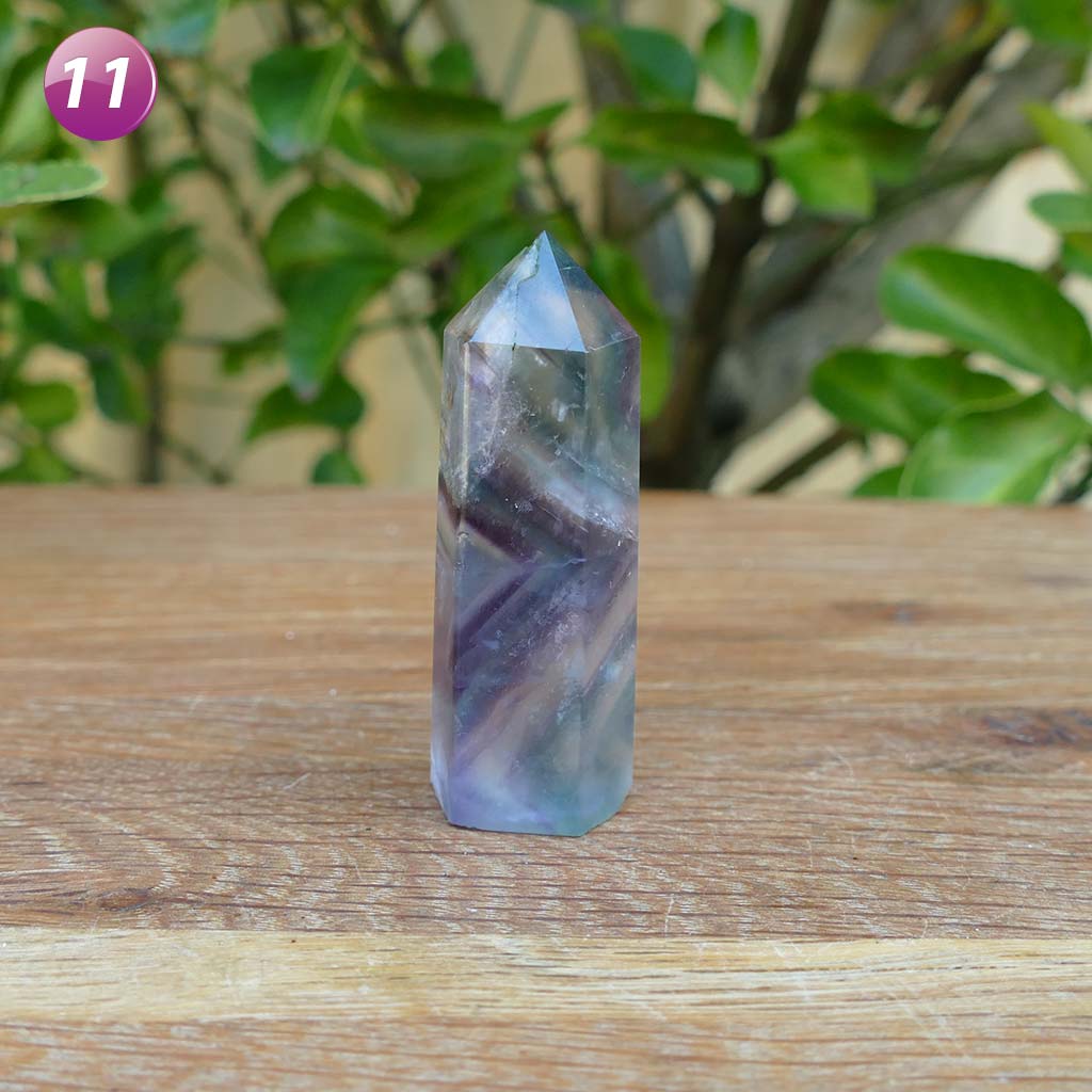 fluorite crystal point