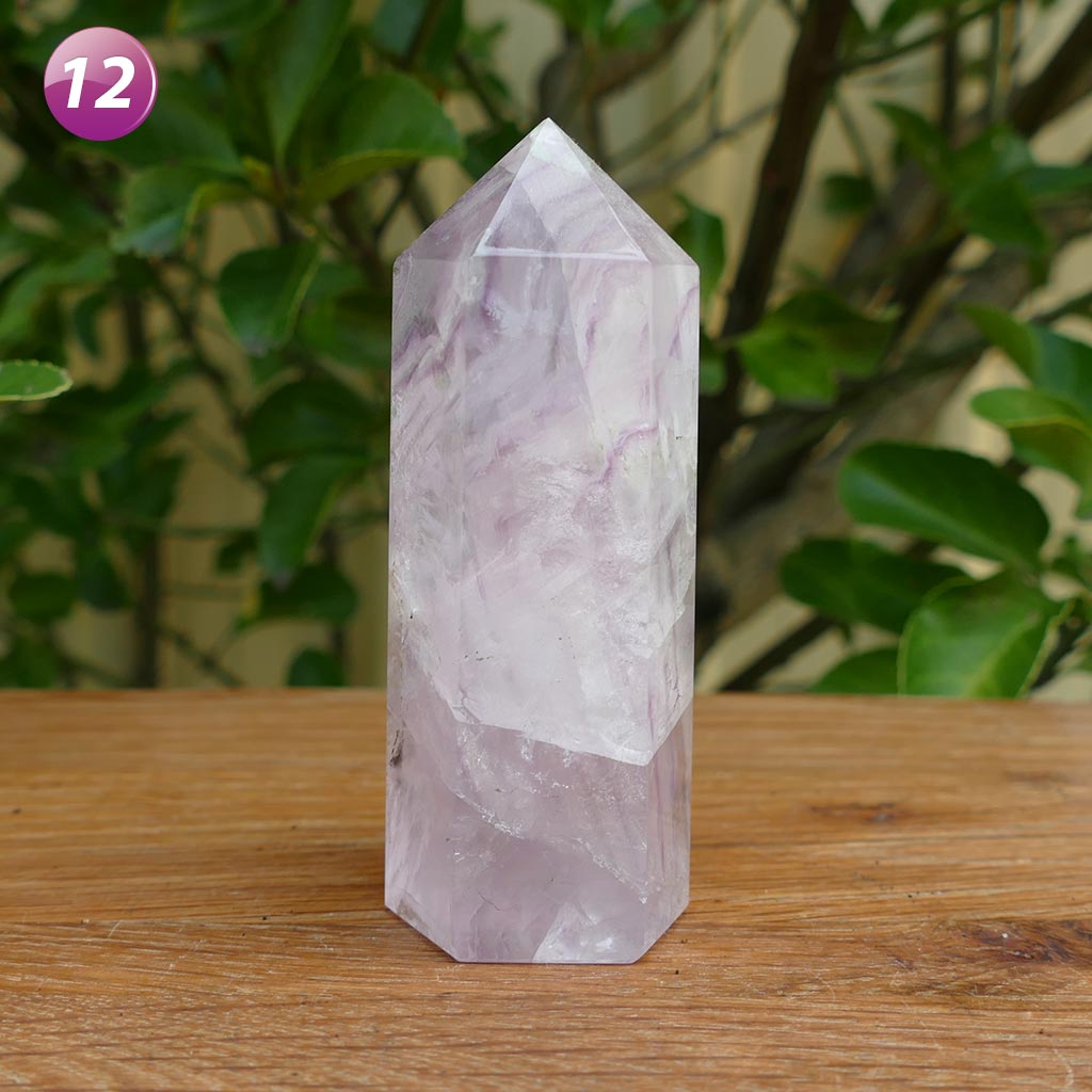 Rainbow Fluorite Point for Reiki Healing Energy Balaning and Meditation