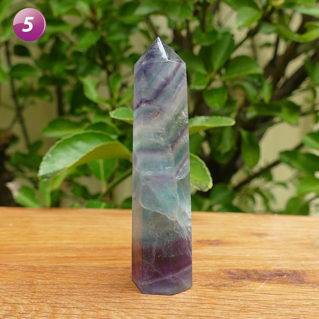 Purple Fluorite Light Green Fluorite Fluorite Crystal Points Green