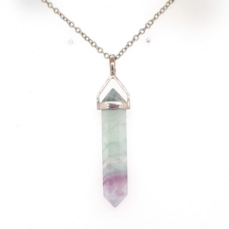 fluorite point pendant