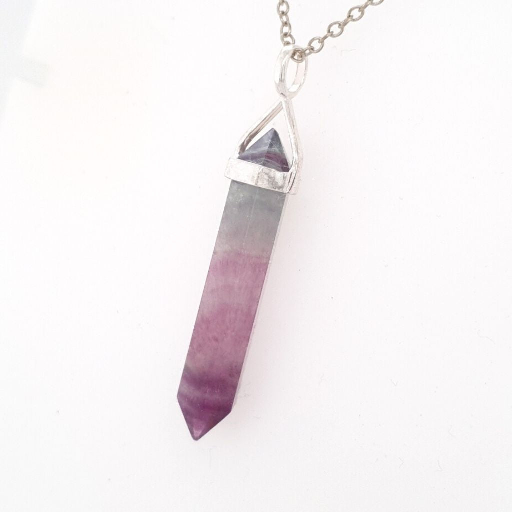 fluorite point pendant