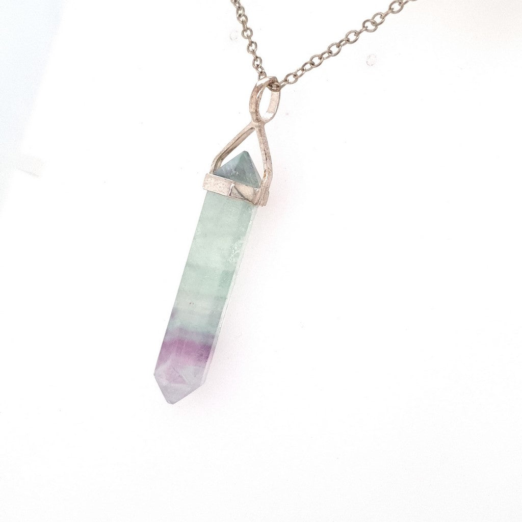 fluorite point pendant