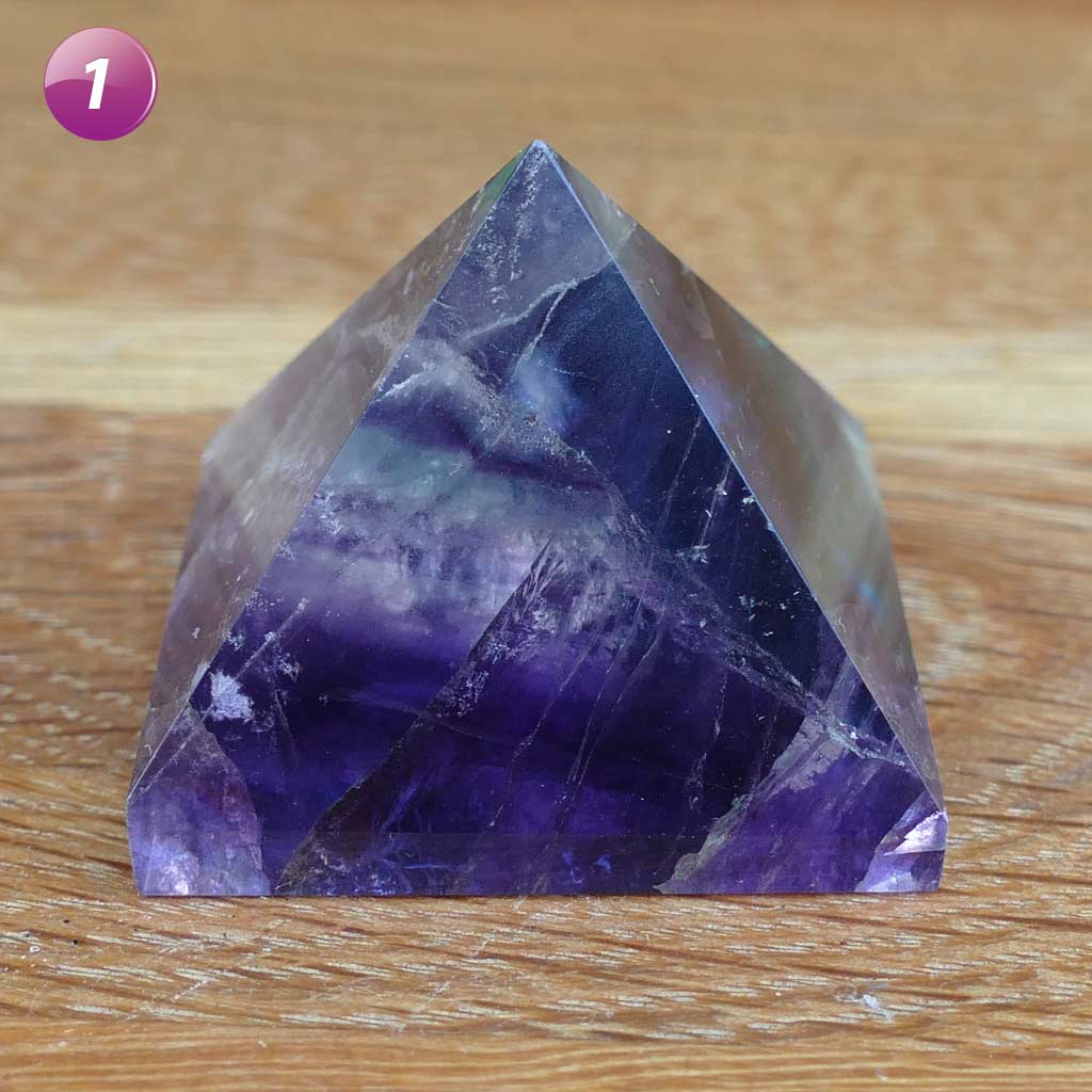 Fluorite Crystal Pyramid