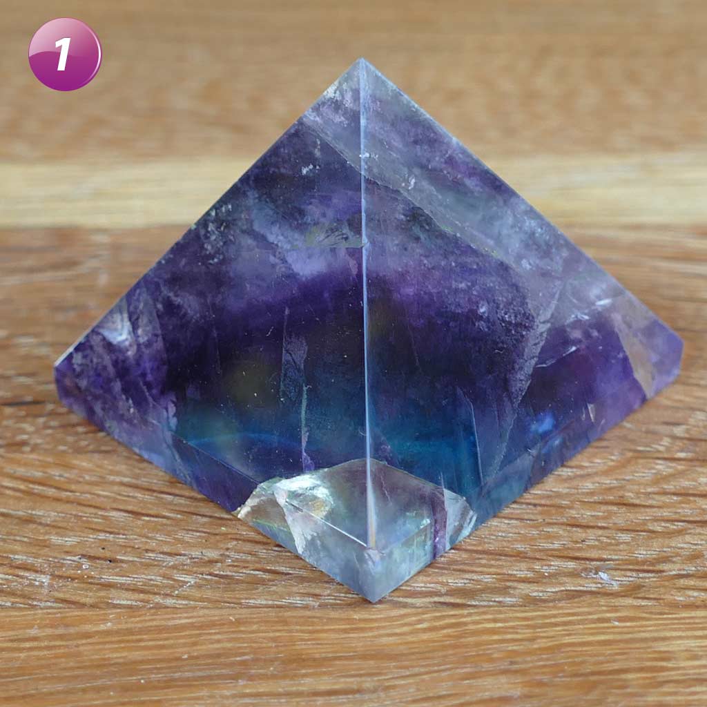 Fluorite Crystal Pyramid