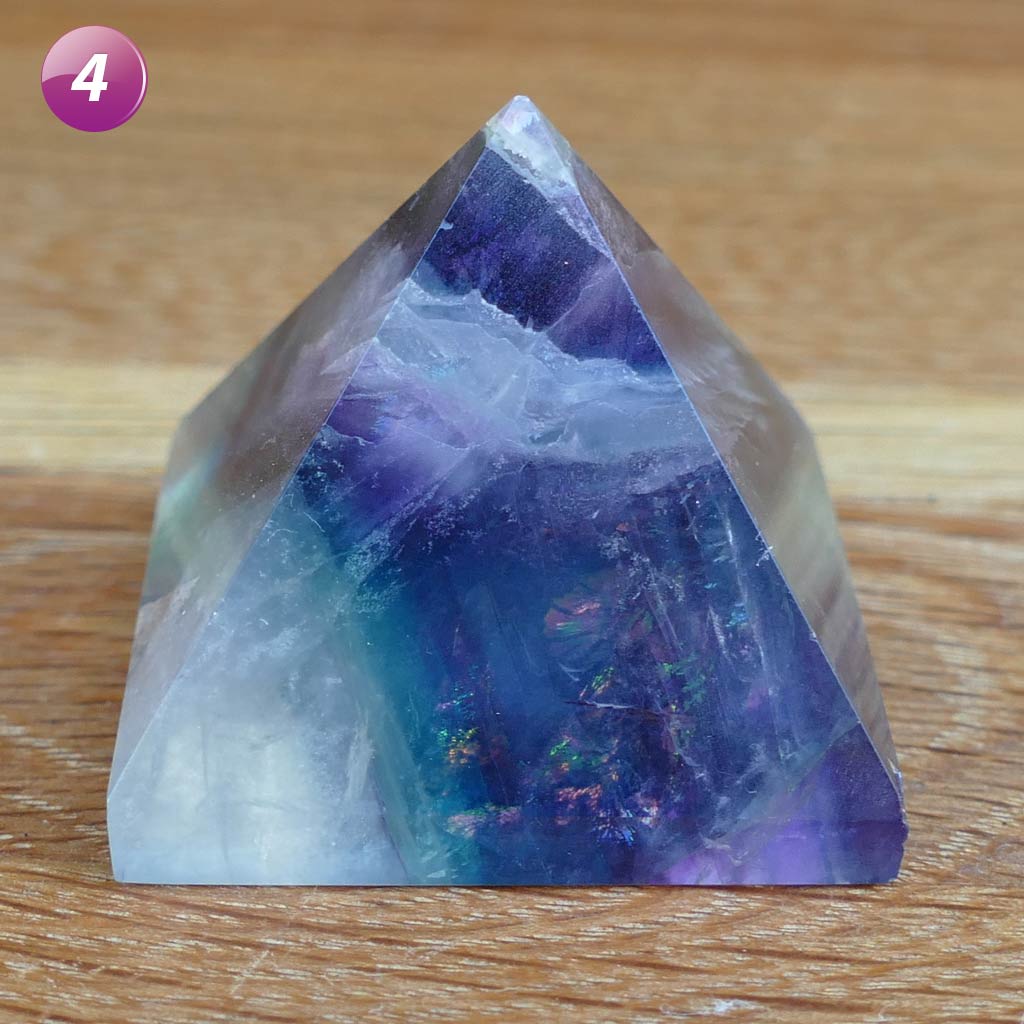 Fluorite Crystal Pyramid