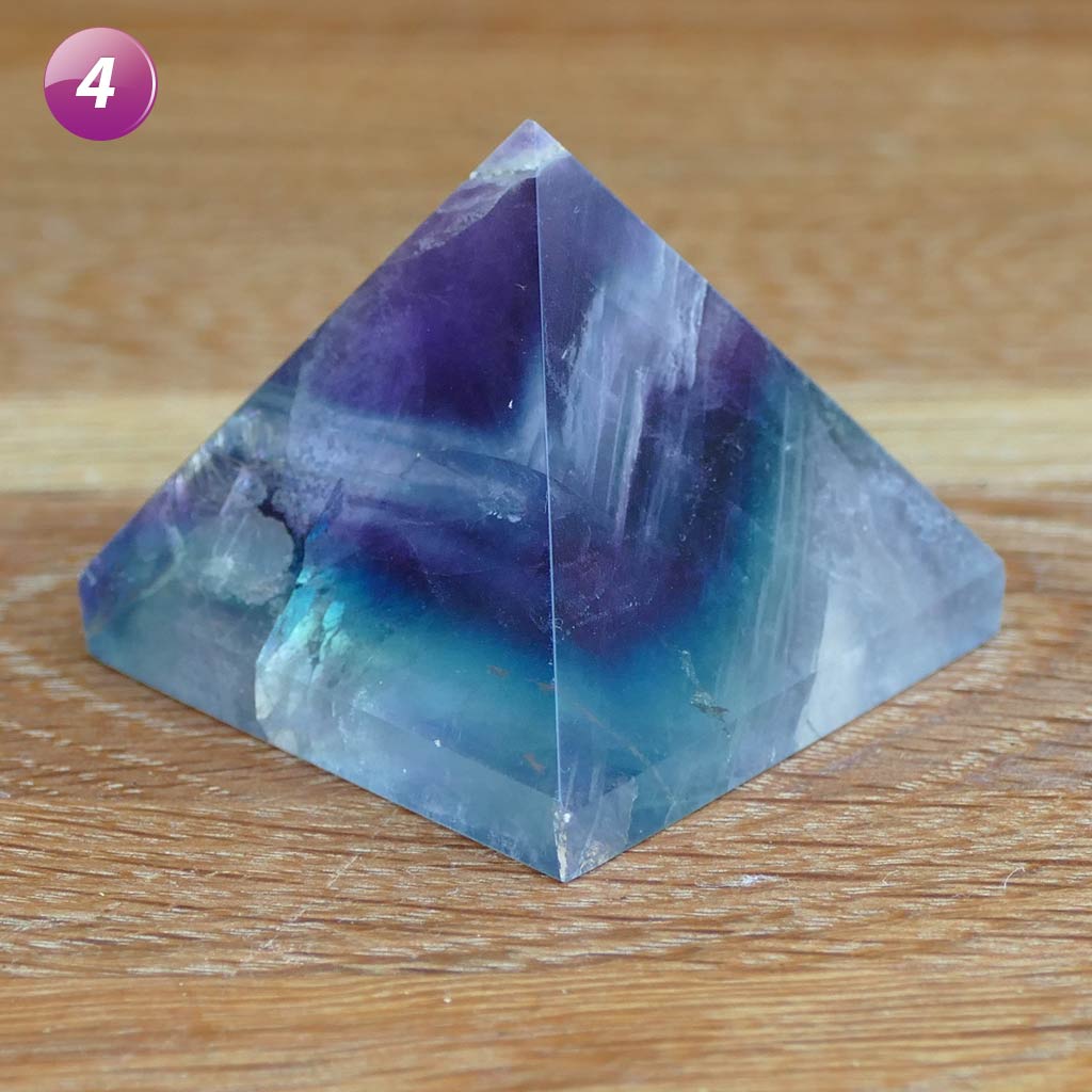 Fluorite Crystal Pyramid