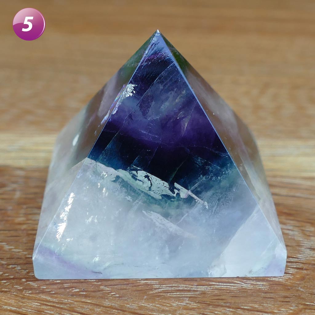 Fluorite Crystal Pyramid