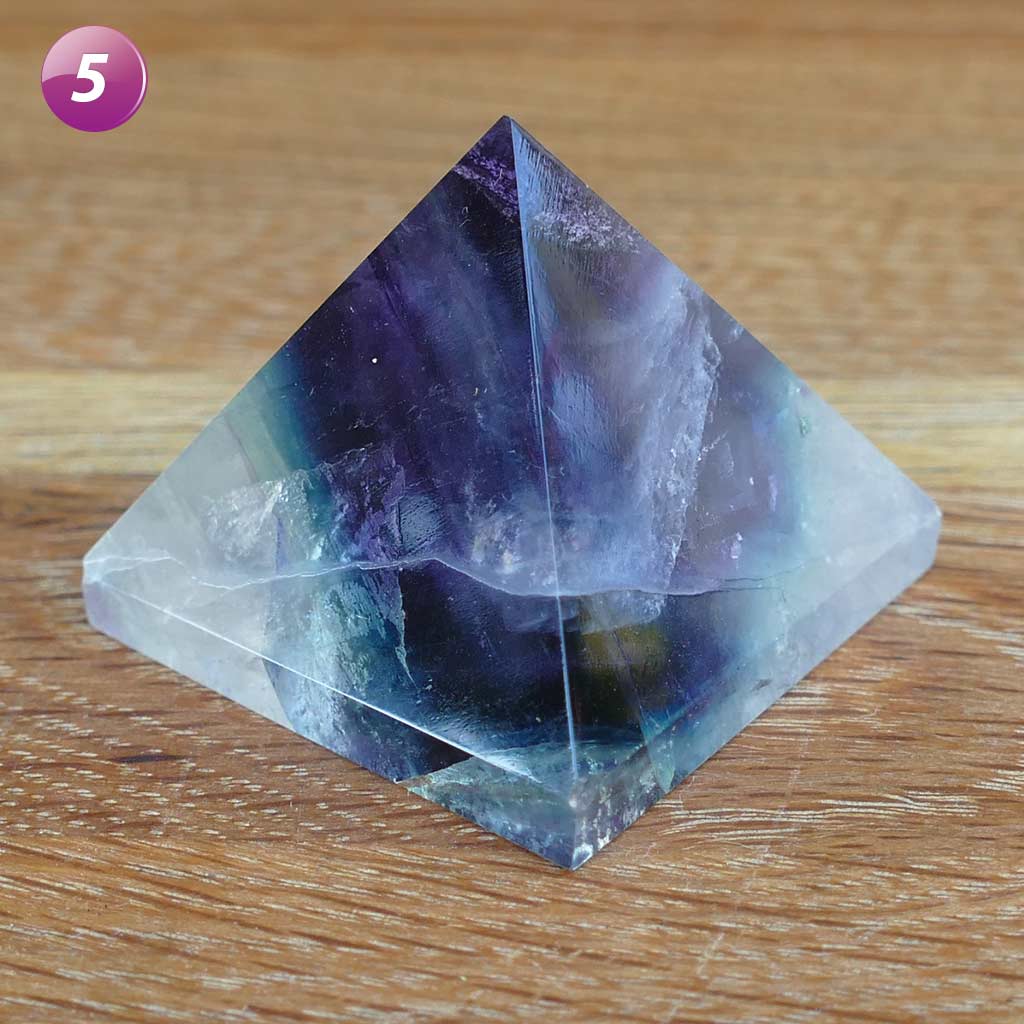 Fluorite Crystal Pyramid