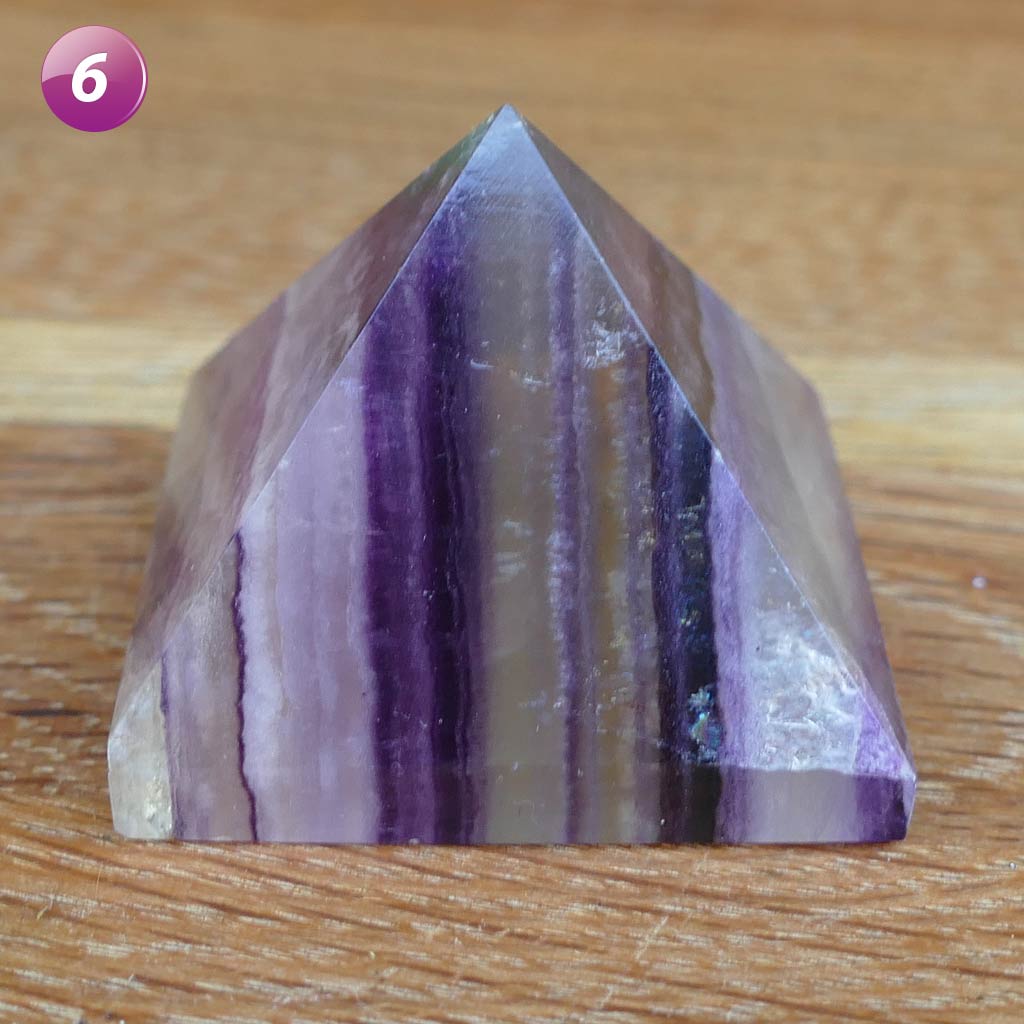 Fluorite Crystal Pyramid