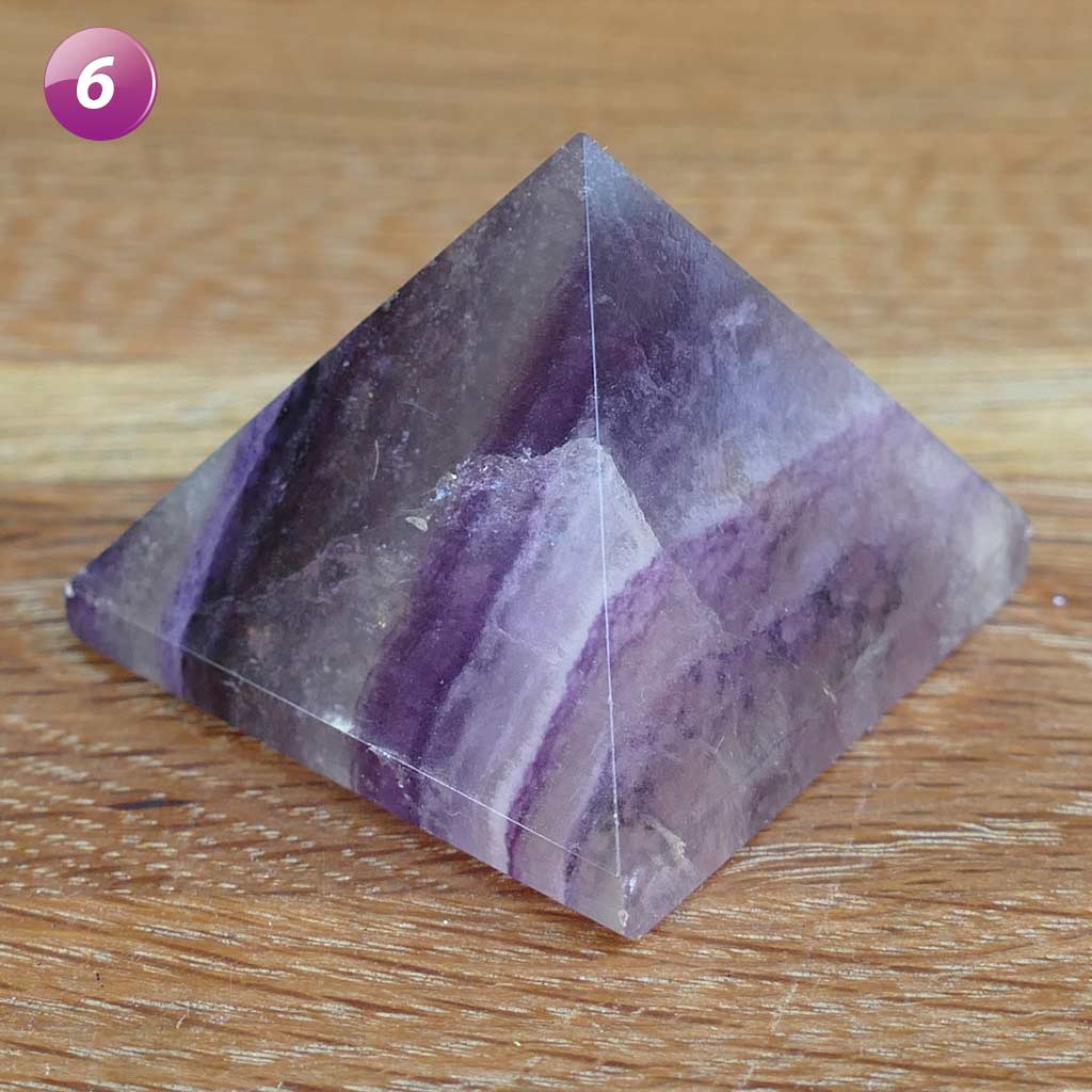 Fluorite Crystal Pyramid