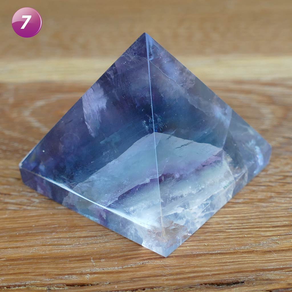 fluorite crystal pyramid