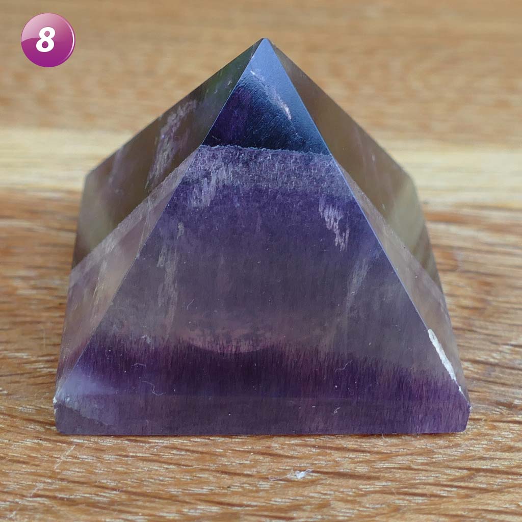 fluorite crystal pyramid