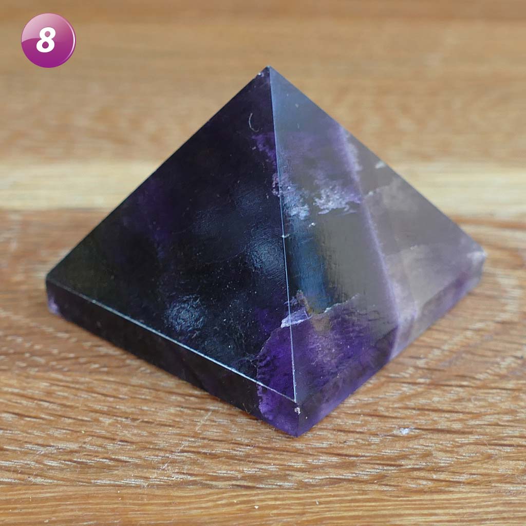 fluorite crystal pyramid