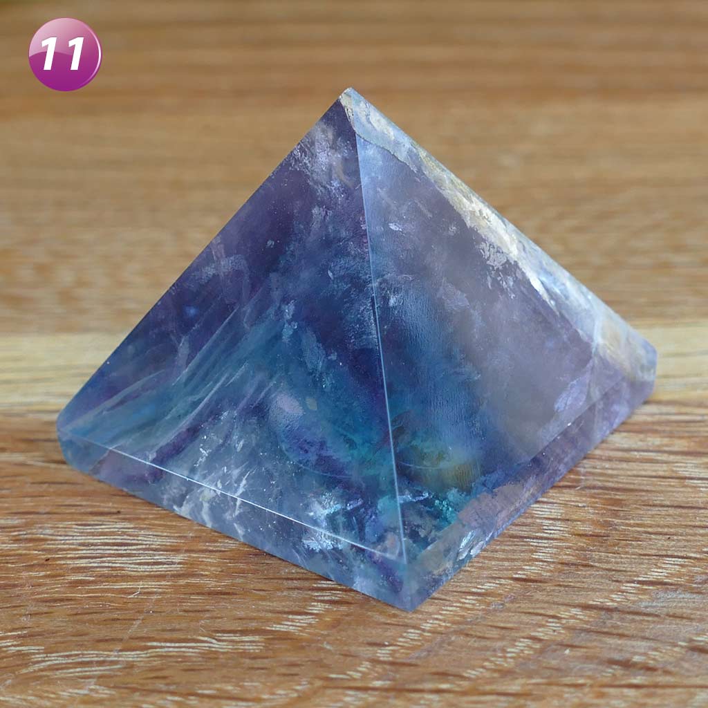 fluorite crystal pyramid