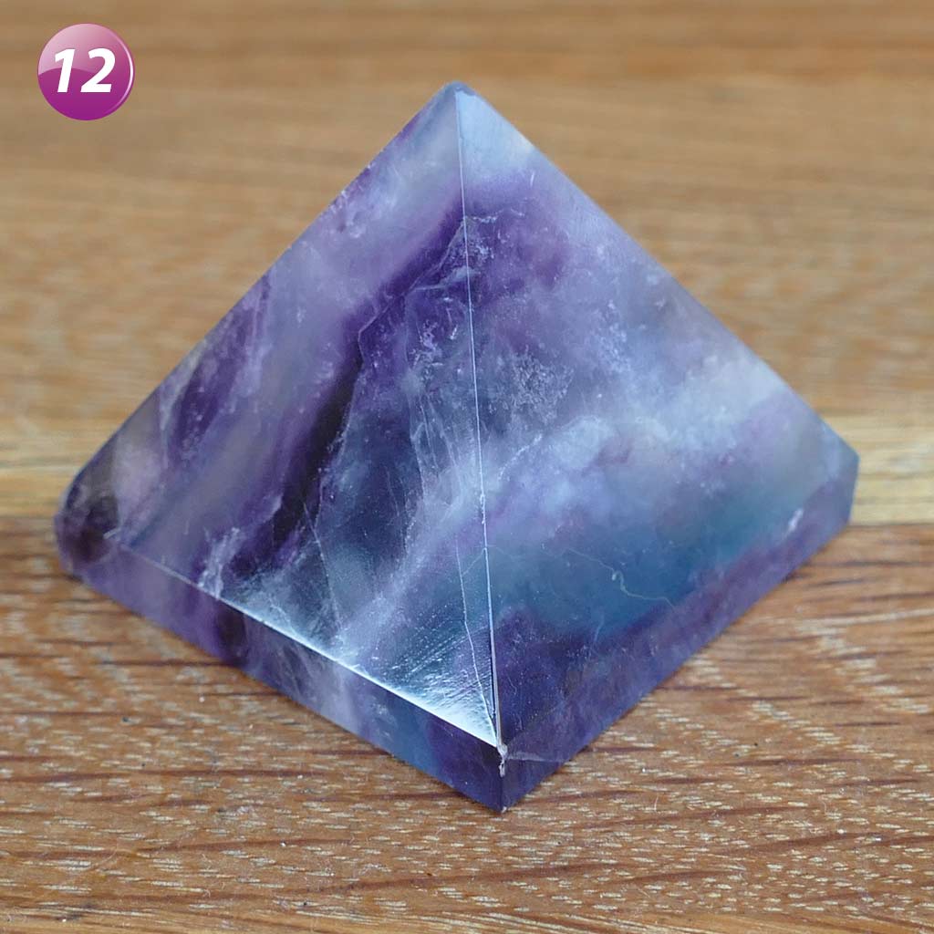 fluorite crystal pyramid