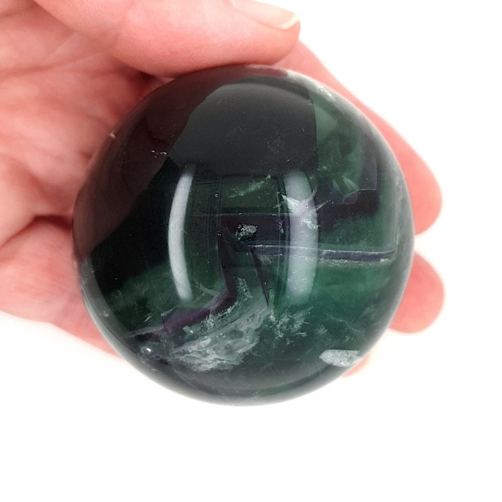 Fluorite Crystal Sphere - Polished Fluorite Stone