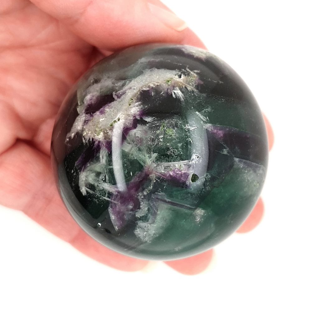 Fluorite Crystal Sphere - Polished Fluorite Stone