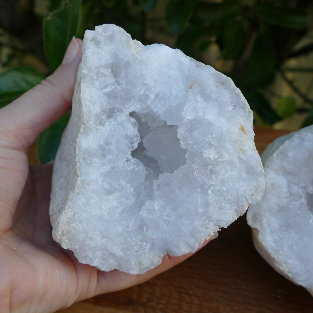 quartz and calcite friendship geode