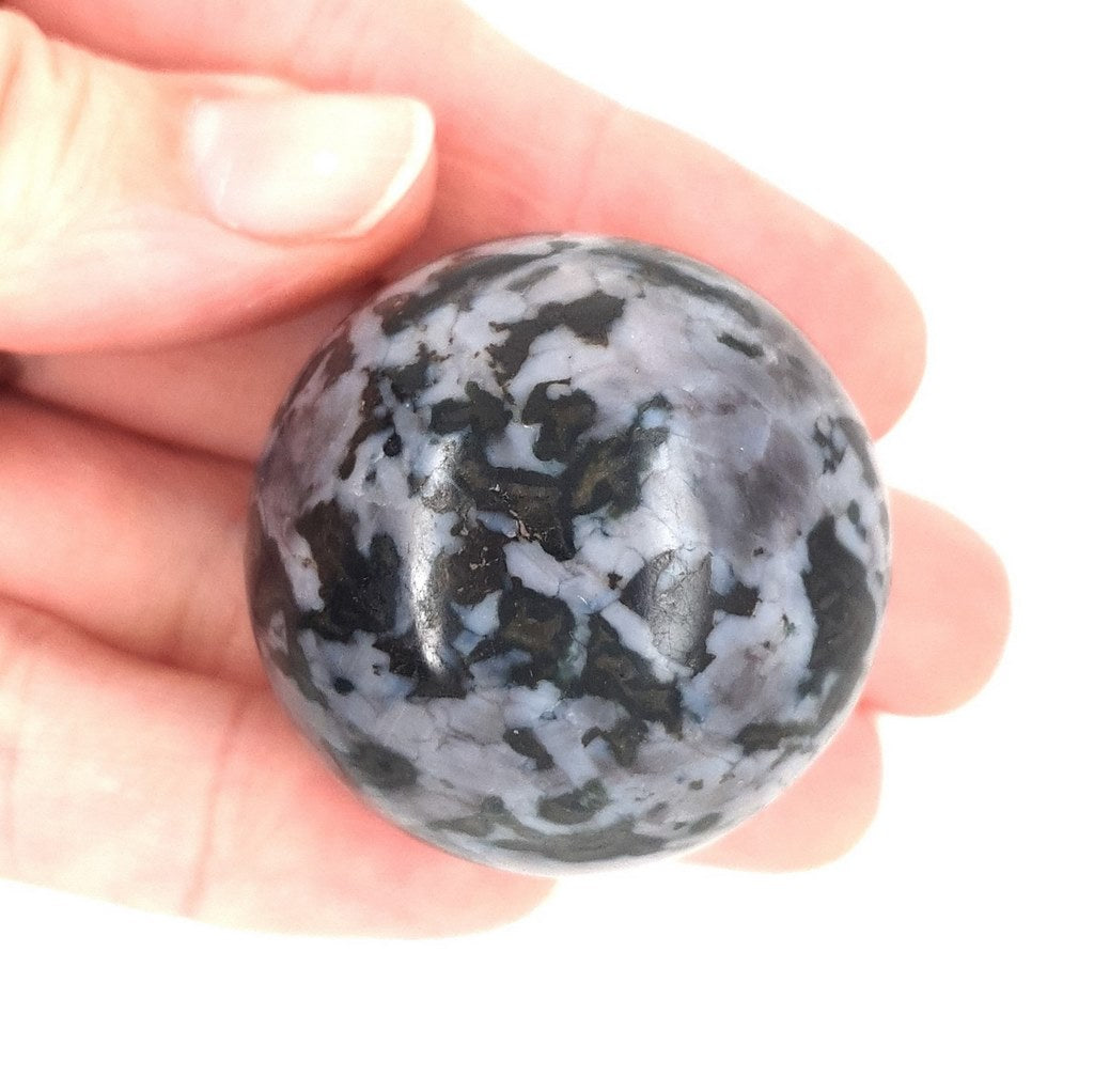 Indigo Gabbro Crystal Sphere