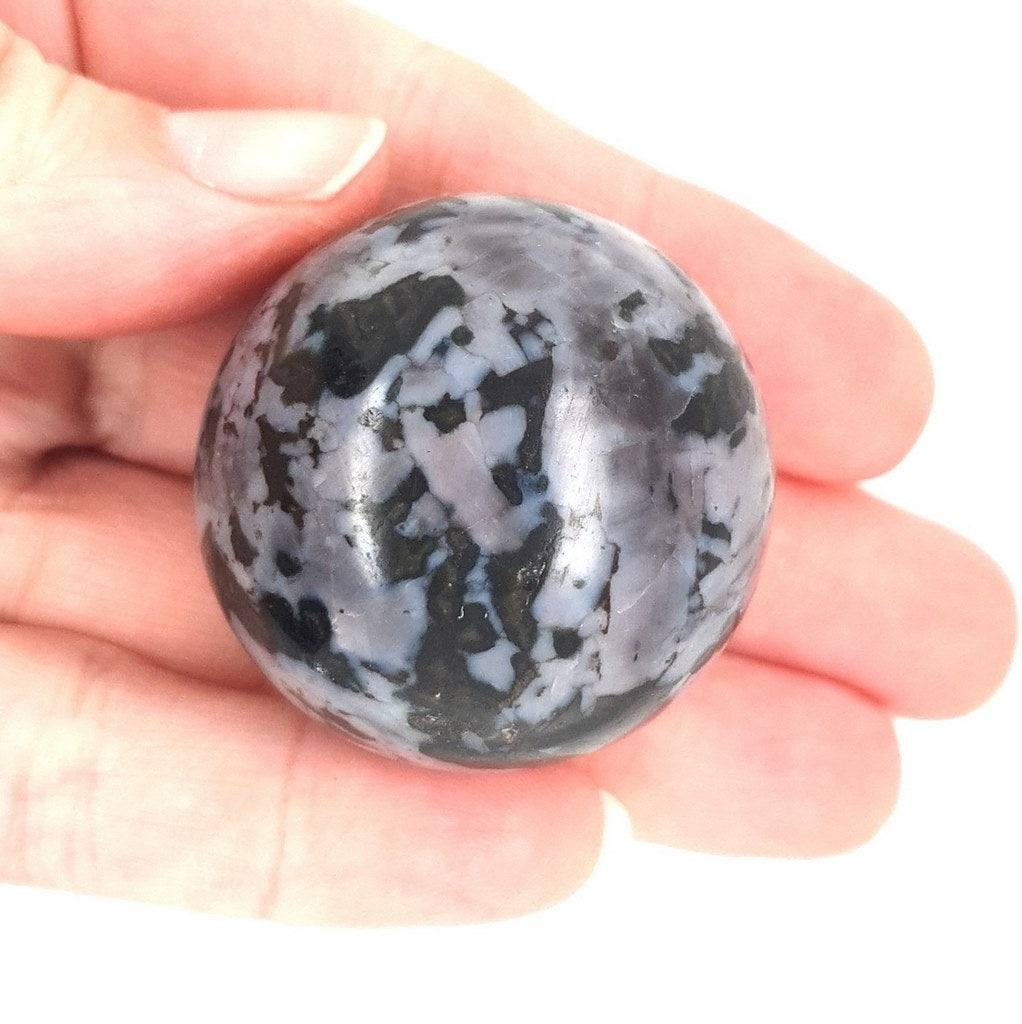 Indigo Gabbro Crystal Sphere