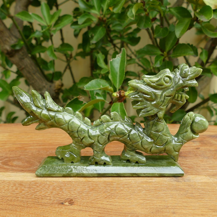 green jade crystal dragon