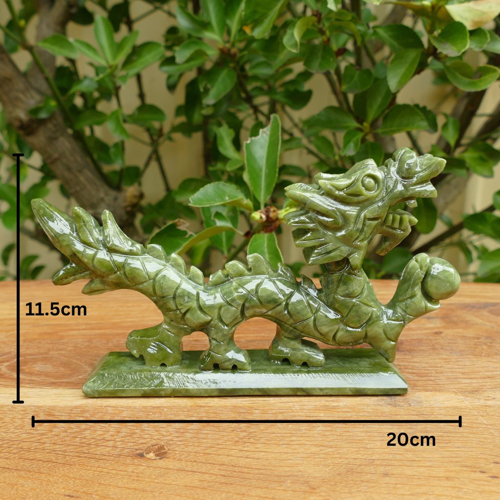 green jade crystal dragon