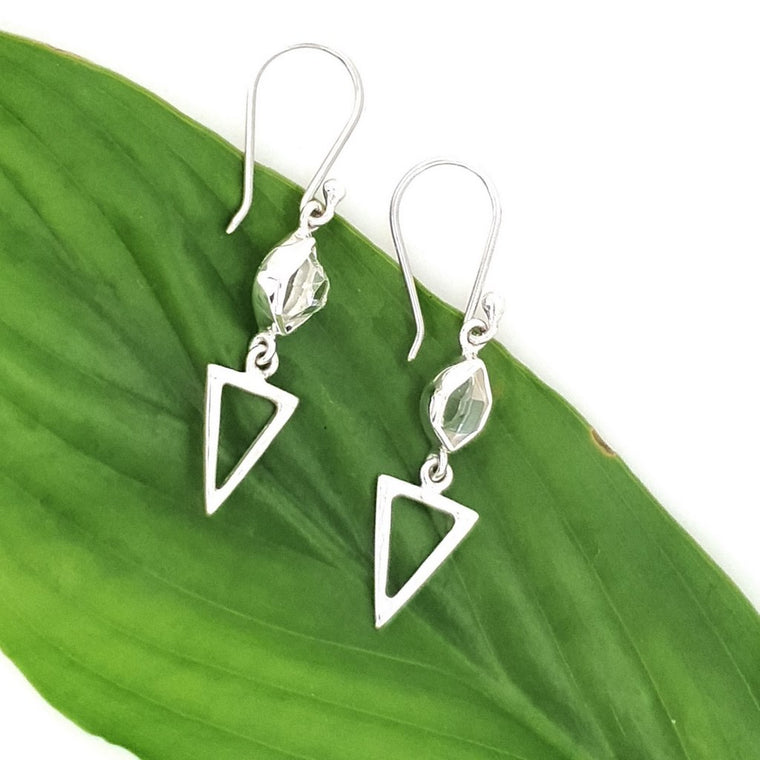 herkimer diamond earrings