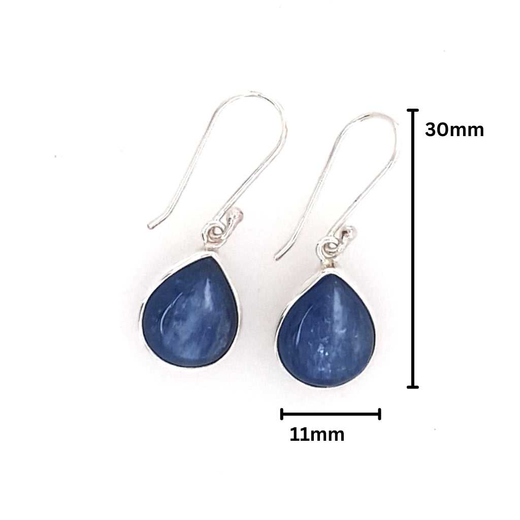 kyanite crystal earrings