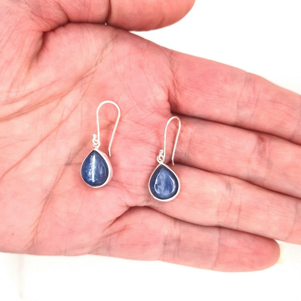 kyanite crystal earrings