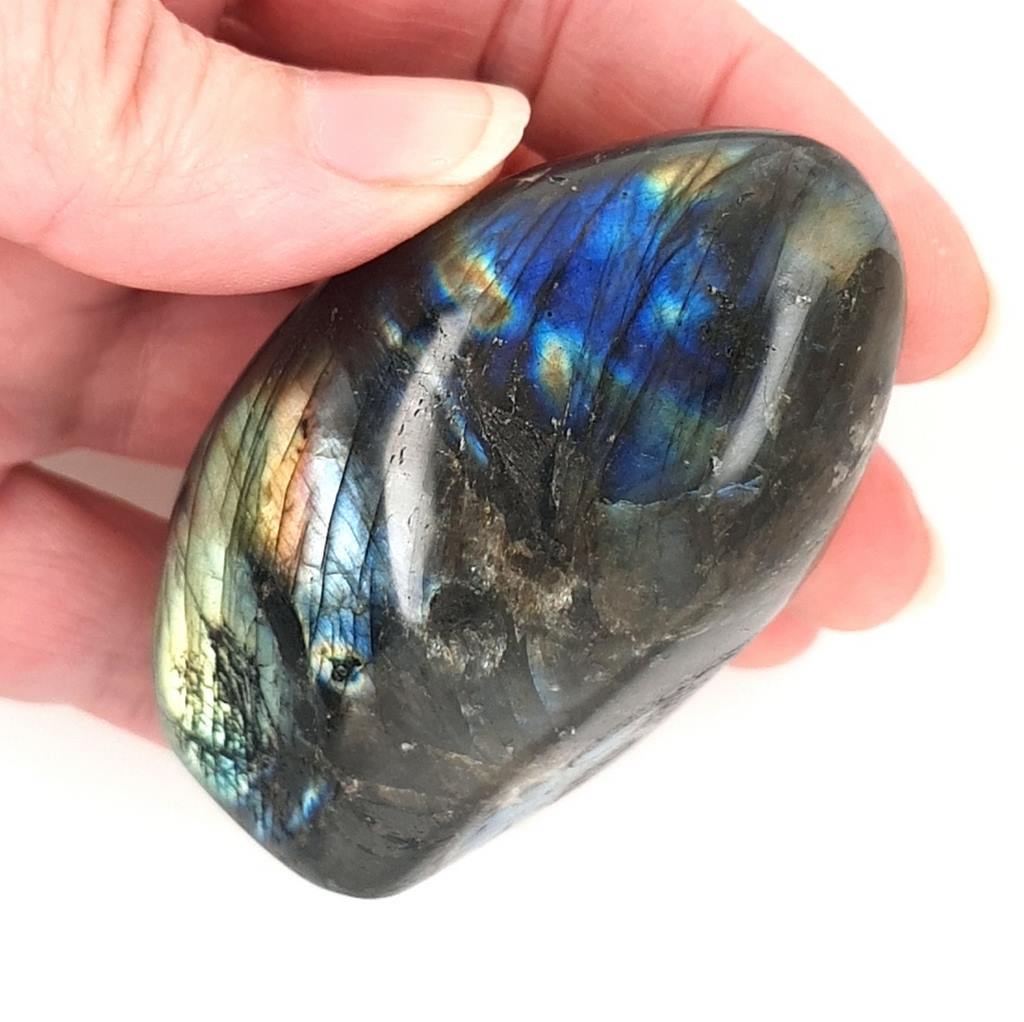 Labradorite Polished Crystals with Blue Shimmer
