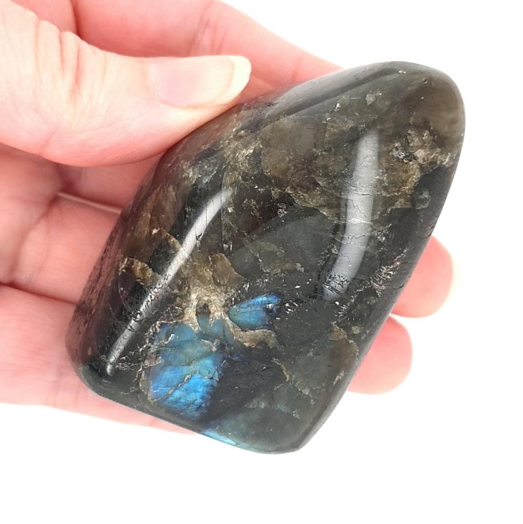 Labradorite Polished Crystals with Blue Shimmer