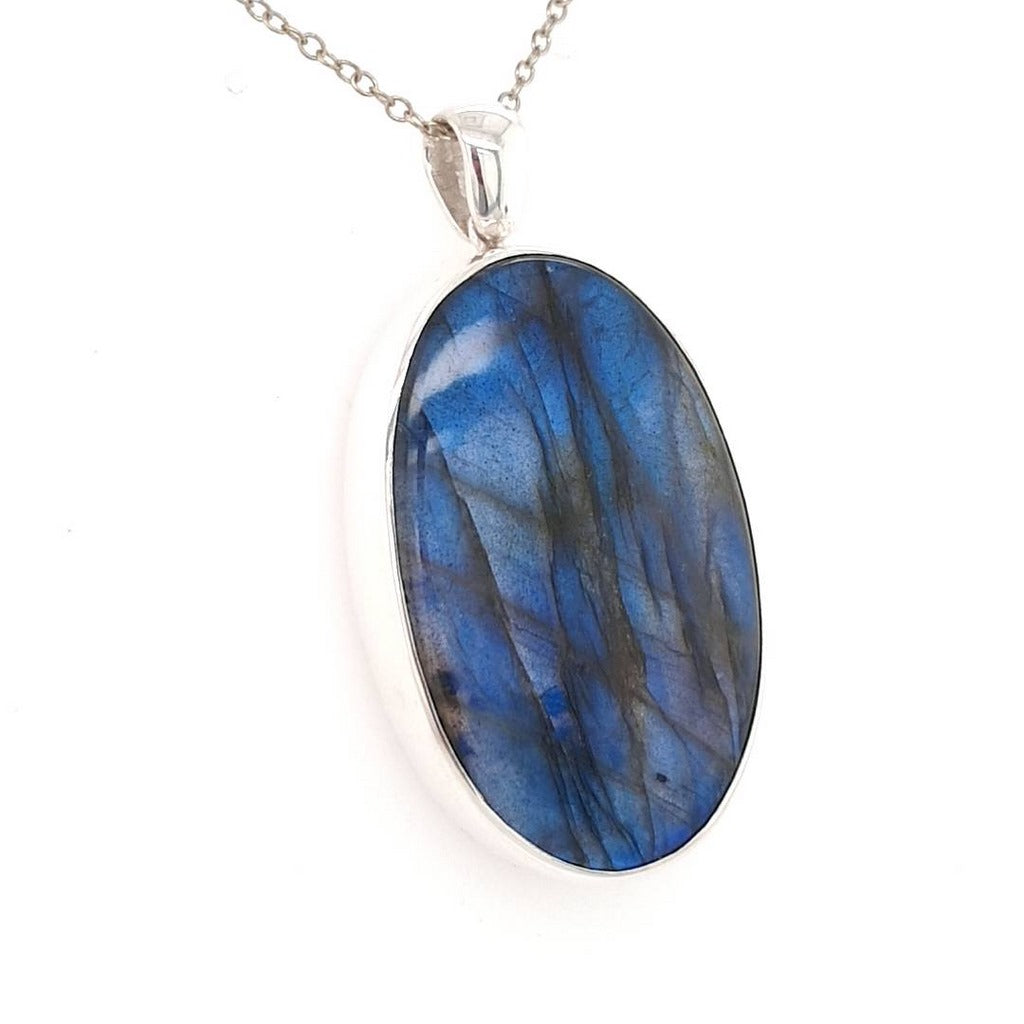 labradorite crystal pendant