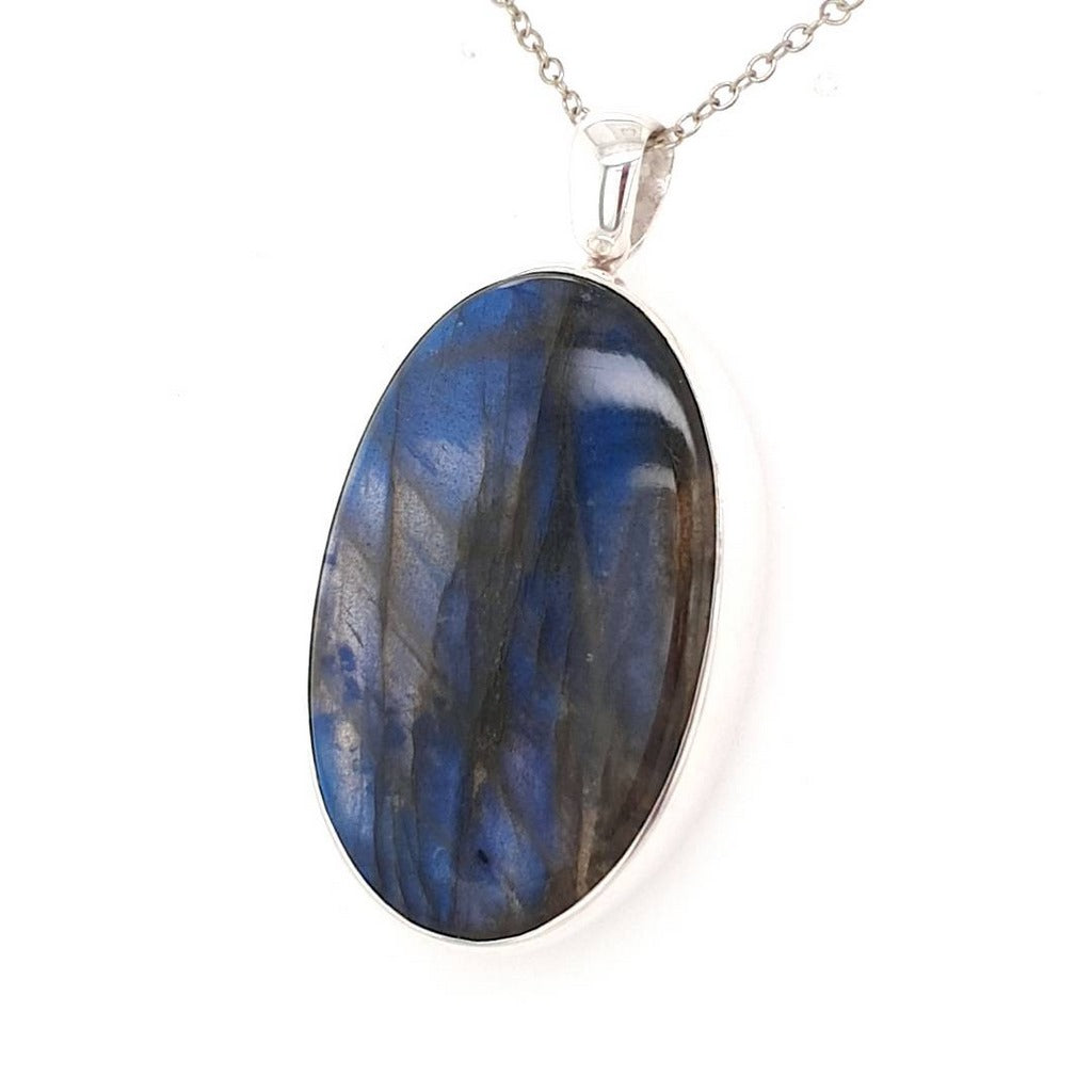 labradorite crystal pendant