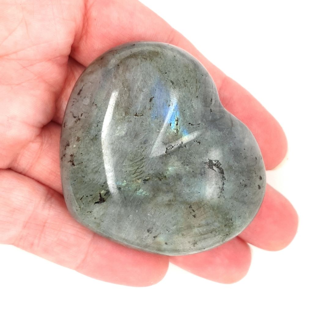 Labradorite Heart - Polished Labradorite Stone