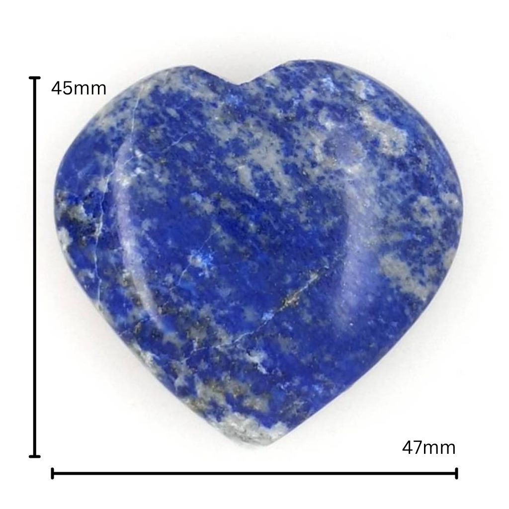lapis lazuli crystal heart