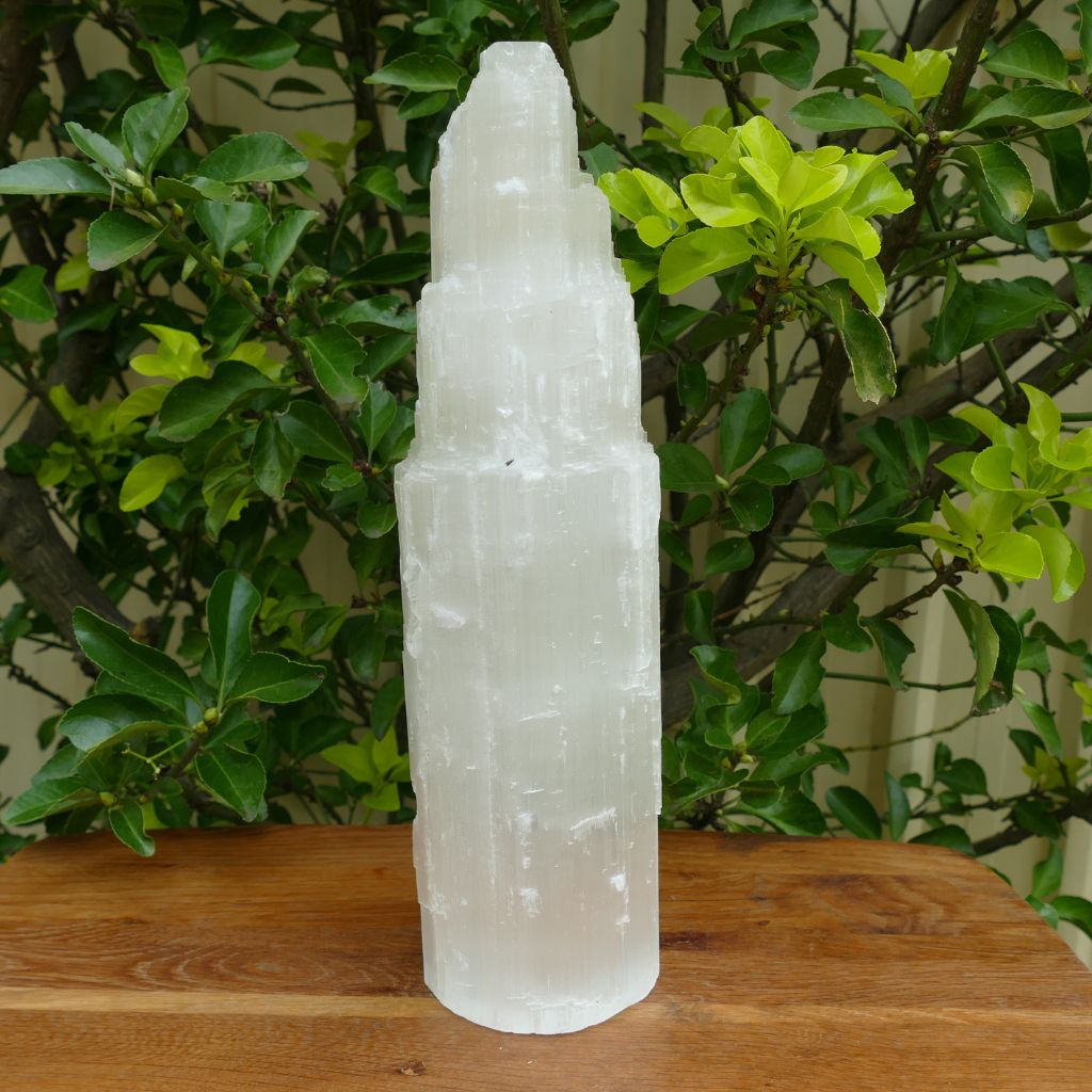 large selenite lamp