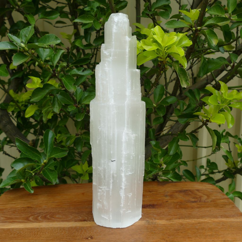 large selenite lamp