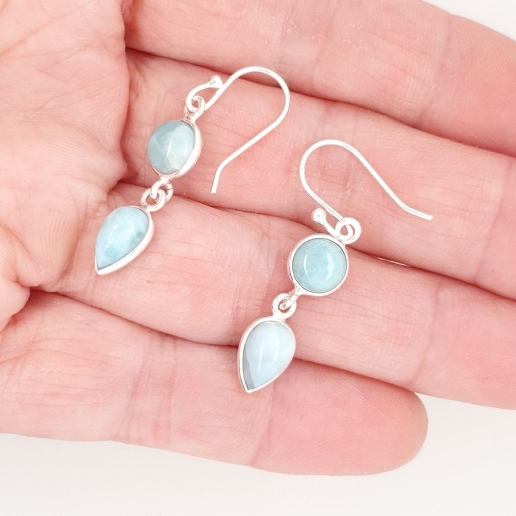 larimar earrings
