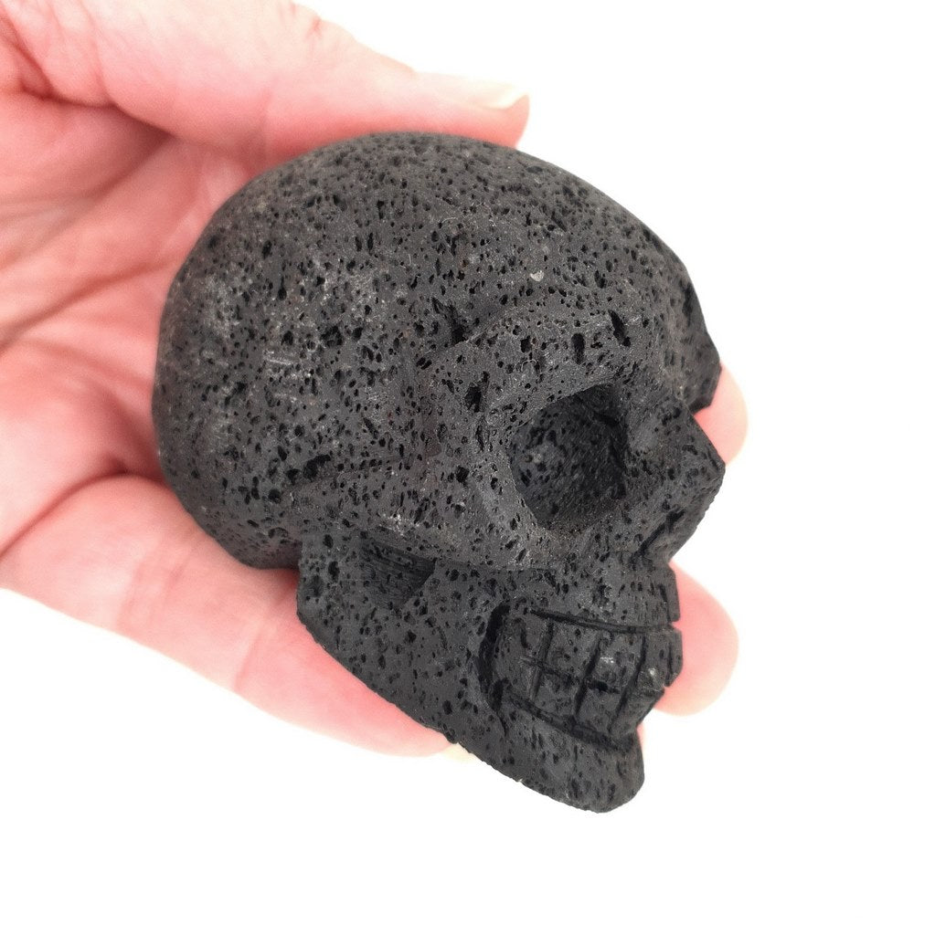 lava stone skull