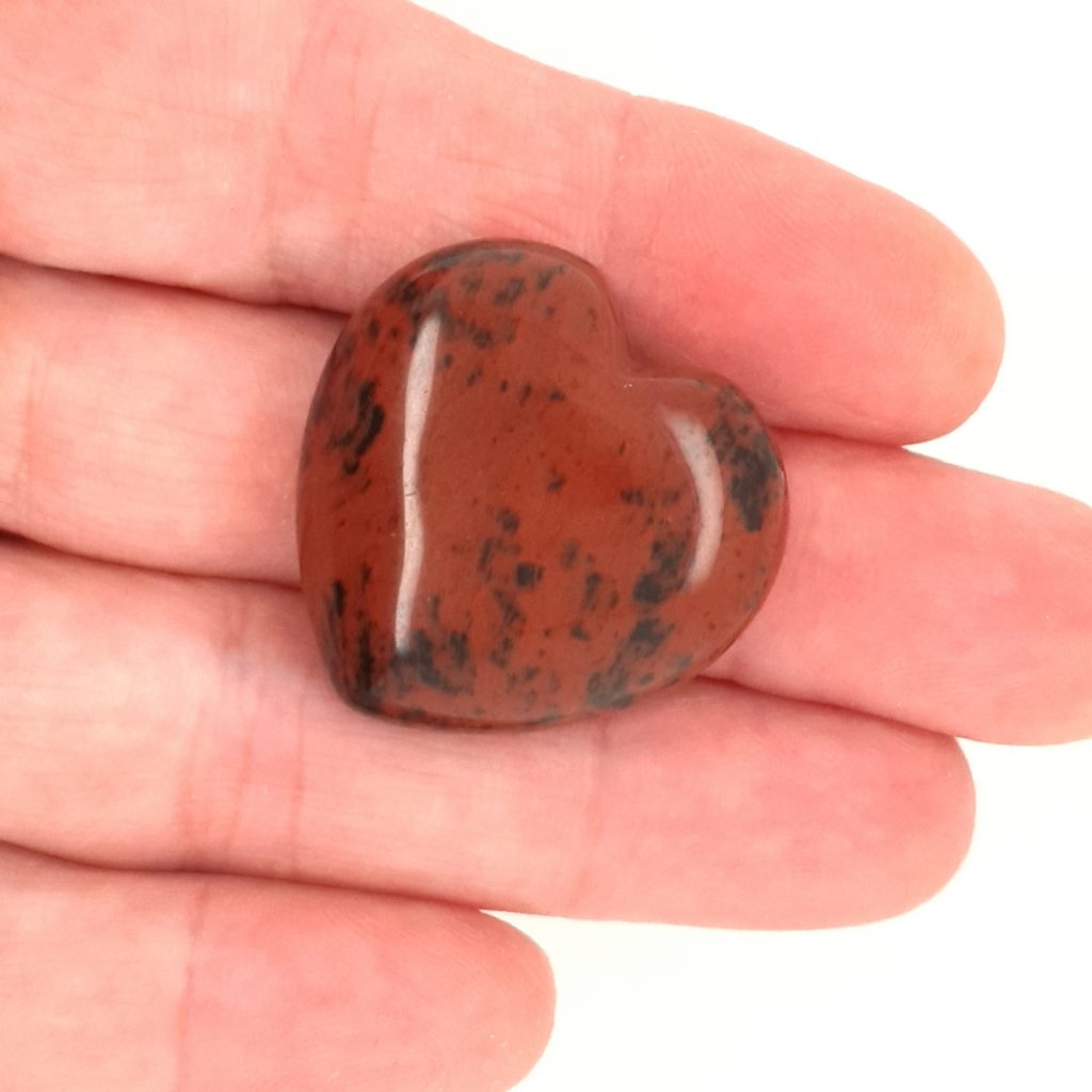 mahogany obsidian heart