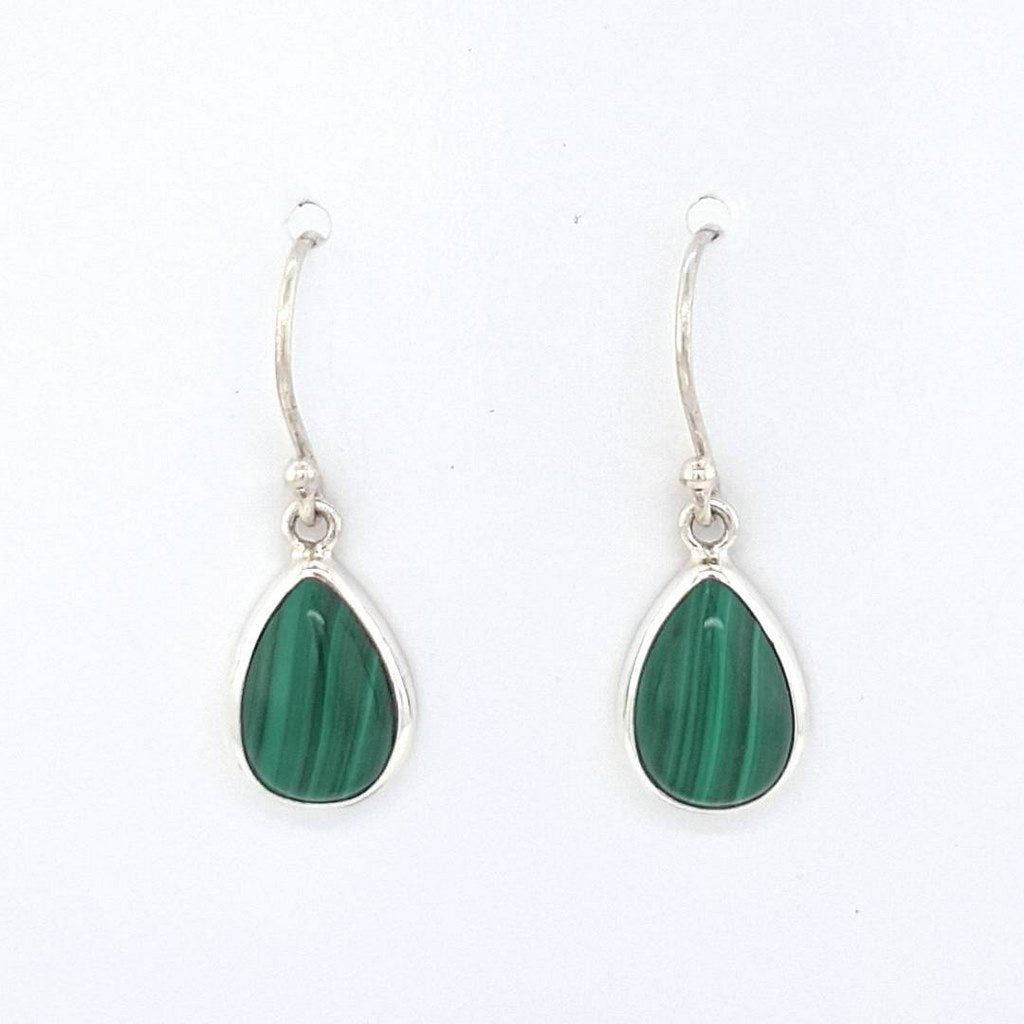 malachite crystal earrings