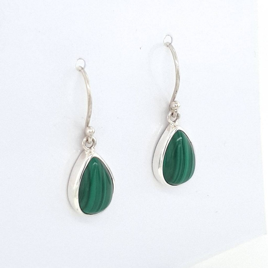 malachite crystal earrings