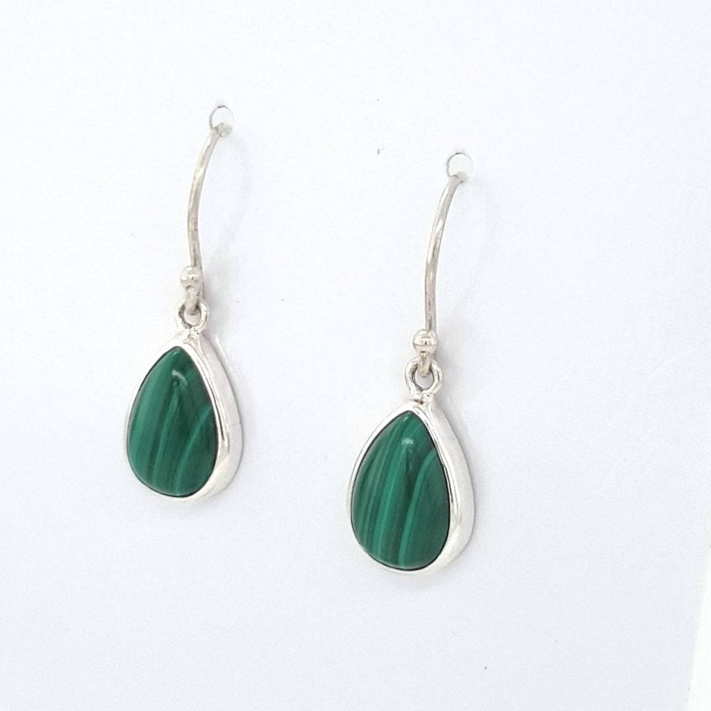 malachite crystal earrings