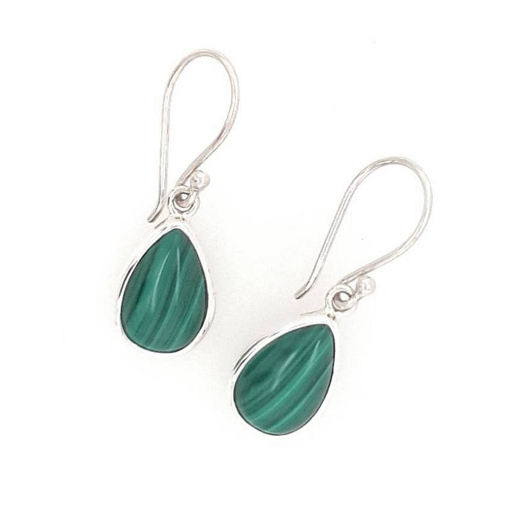 malachite crystal earrings