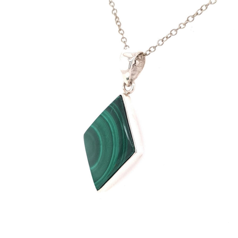 malachite crystal pendant