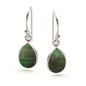 malachite crystal earrings