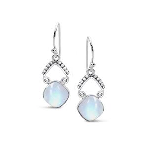 moonstone crystal earrings