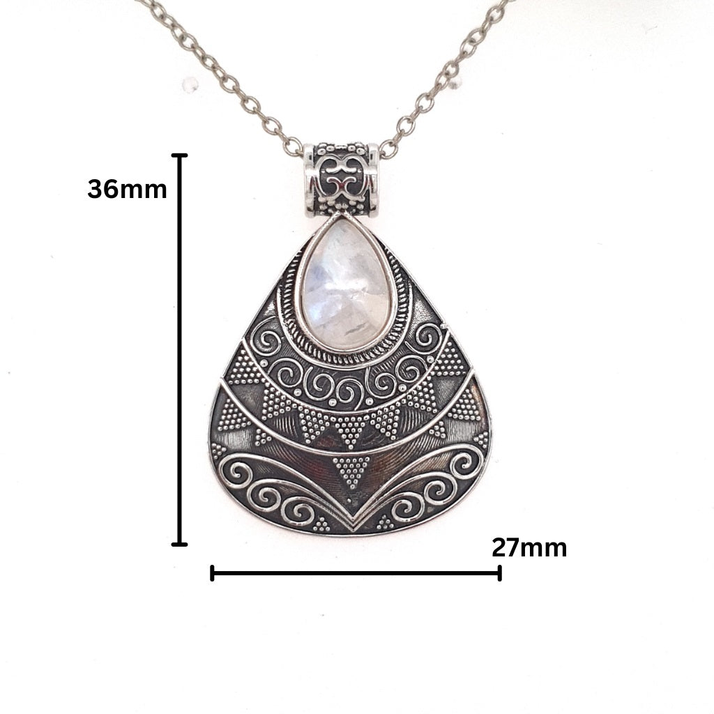 moonstone crystal pendant