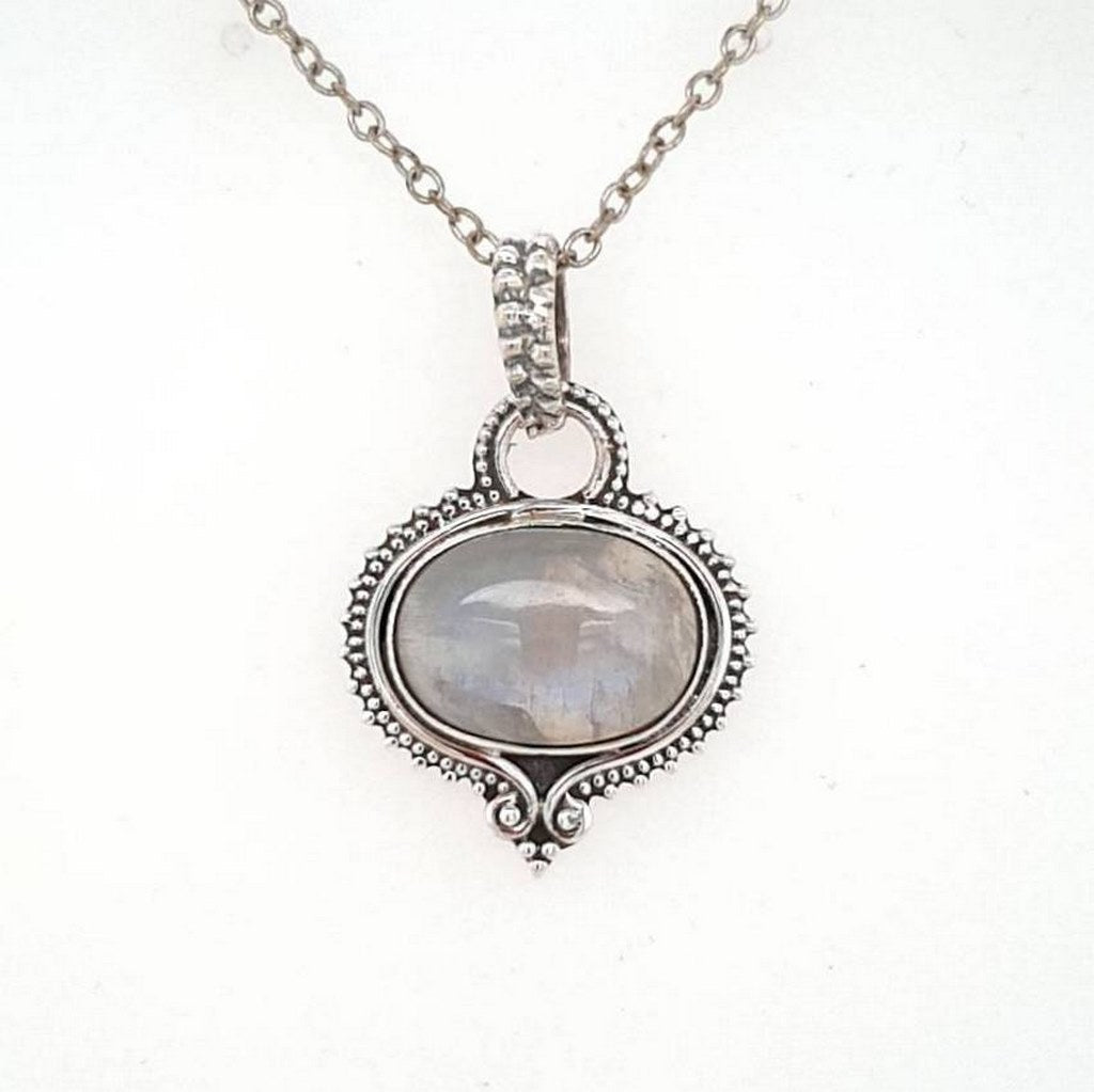 moonstone crystal pendant