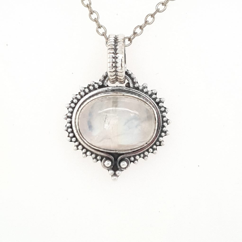 moonstone crystal pendant